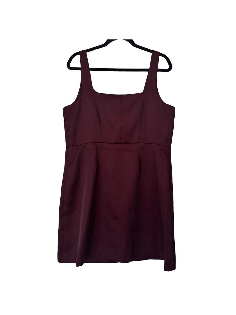 A New Day Satin Burgundy Dress - Picture 5 of 9
